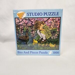 New Sealed Bits and Pieces A Mother's Love 1000 Pc Puzzle Duck Pond